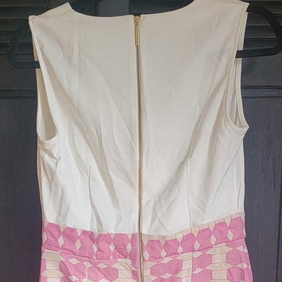 Cream, gold, and pink faux wrap - Picture 6 of 6